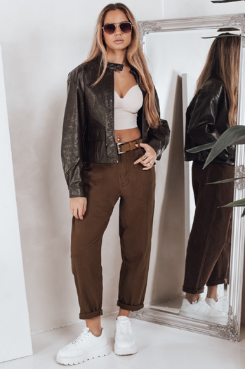 Női mom fit farmer barna Dstreet UY2844 UY2844