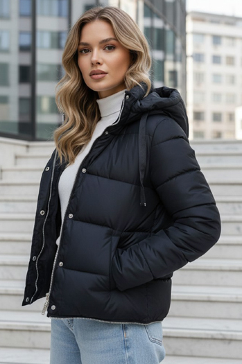 Női téli hosszú dzseki tengerészkék Dstreet TY5467