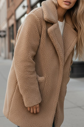 Női teddy szőrme téli kabát bézs Dstreet NY0757z