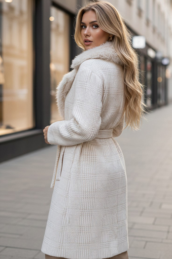 Női bunda bézs Dstreet TY5278z