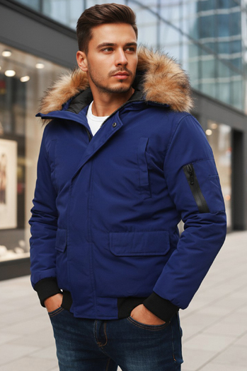 Sötétkék férfi dzseki Dstreet TX3943z