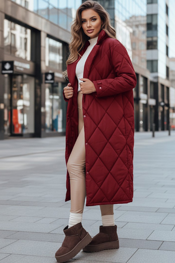 Női télikabát WARMISSA steppelt bordó Dstreet TY4918 TY4918z