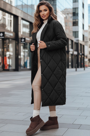 Női télikabát WARMISSA steppelt fekete Dstreet TY4916 TY4916z