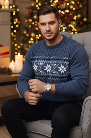 Férfi kék pulóver Dstreet WX2279z