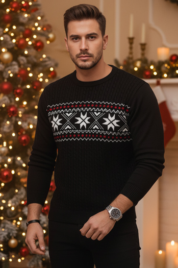 Férfi fekete pulóver Dstreet WX2276z