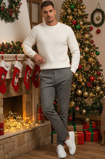 Férfi sötétszürke szövetnadrág Dstreet UX4412 UX4412z