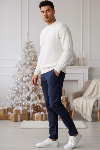 Férfi tengerészkék nadrág Dstreet UX4411z