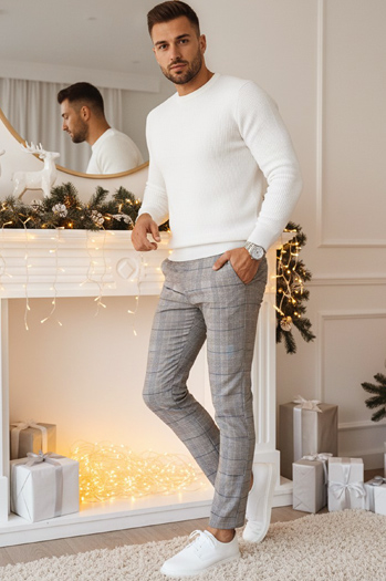 Férfi világosszürke nadrág Dstreet UX4407z