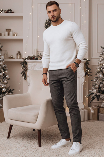 Férfi alkalmi sötétszürke nadrág Dstreet UX4400z