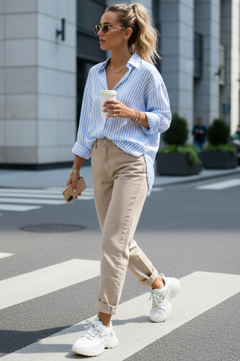 Női magas derekú mom fit farmer bézs Dstreet UY2872 Dstreet UY2872