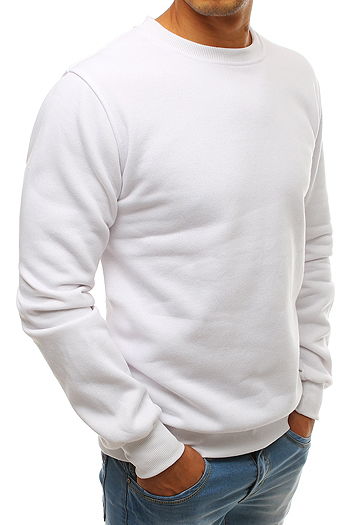 Férfi sima pulóver Szín Fehér DSTREET BX3905