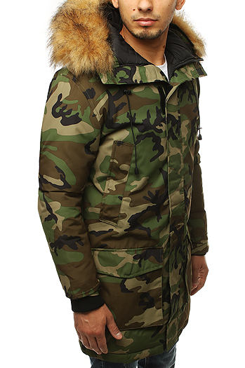 Férfi parká Szín Camo DSTREET TX3130