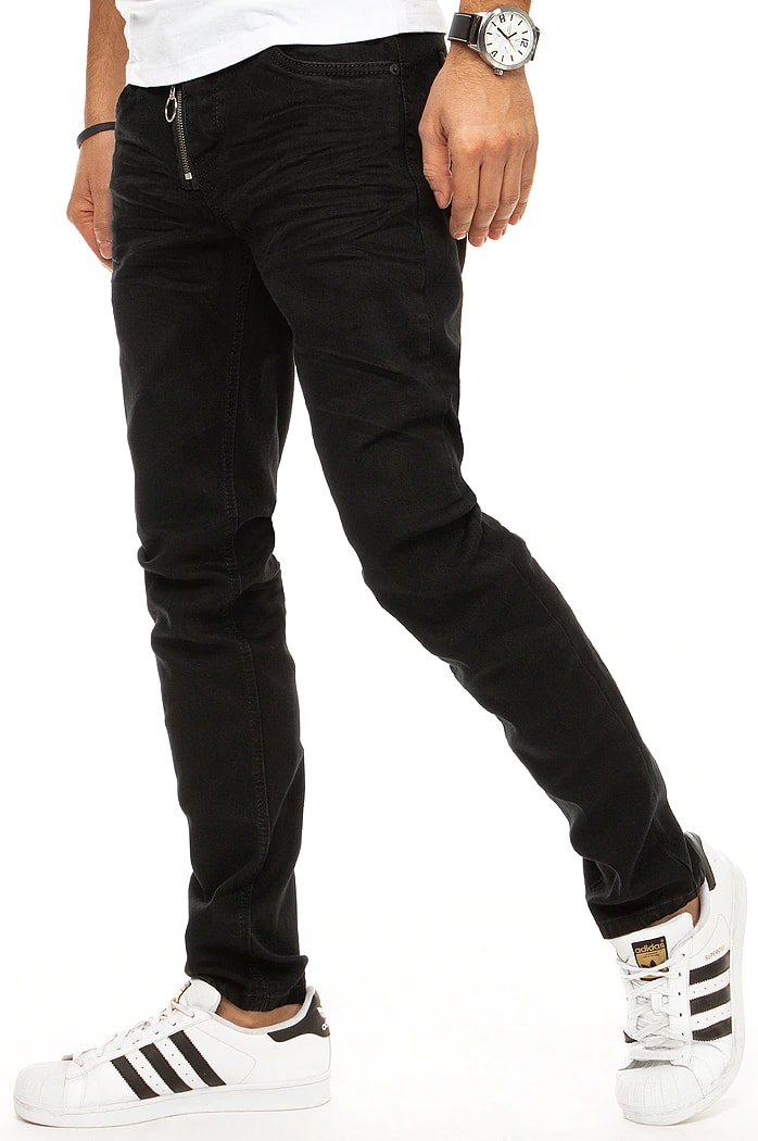 Férfi slim fit farmernadrág fekete színben Dstreet UX2944
