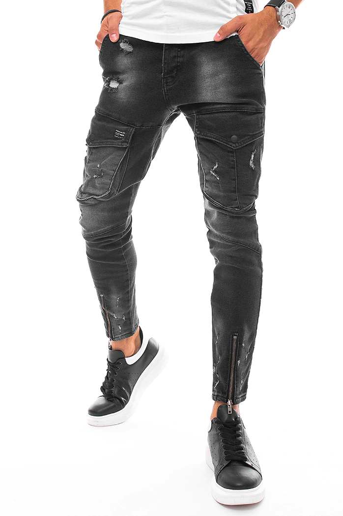 Fekete férfi famer jogger Dstreet UX3291