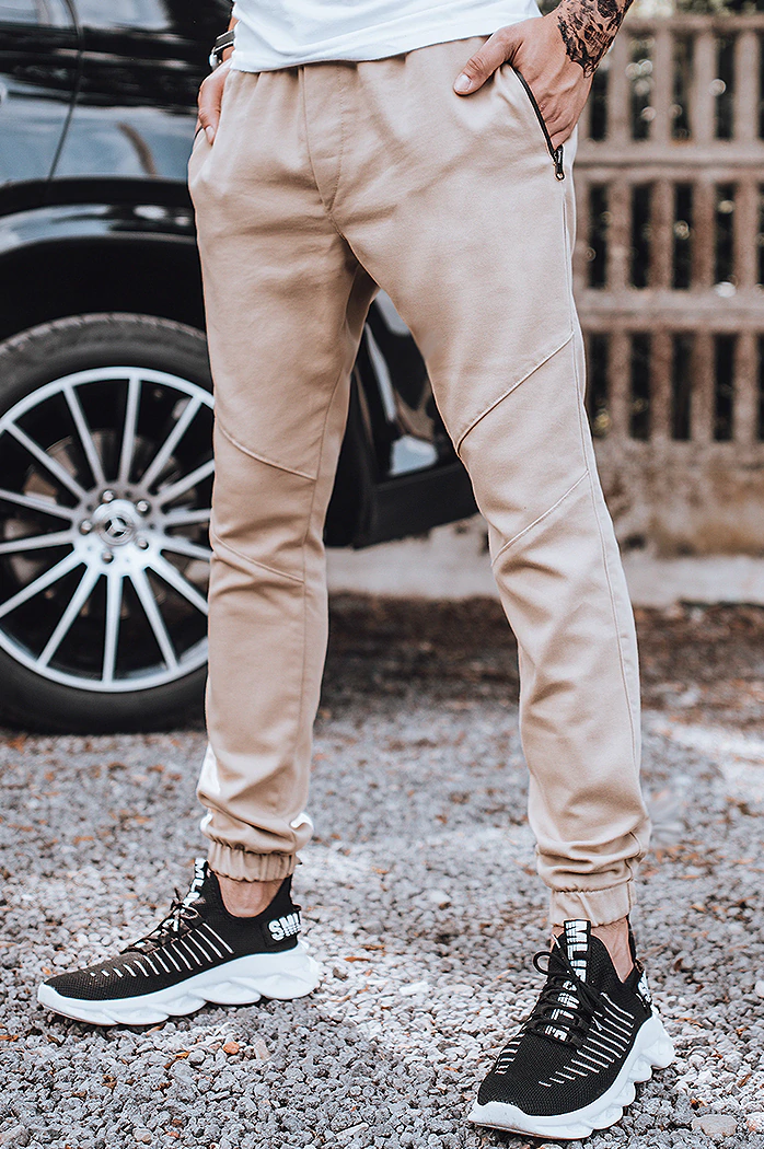 Bézs férfi farmer jogger Dstreet UX3306