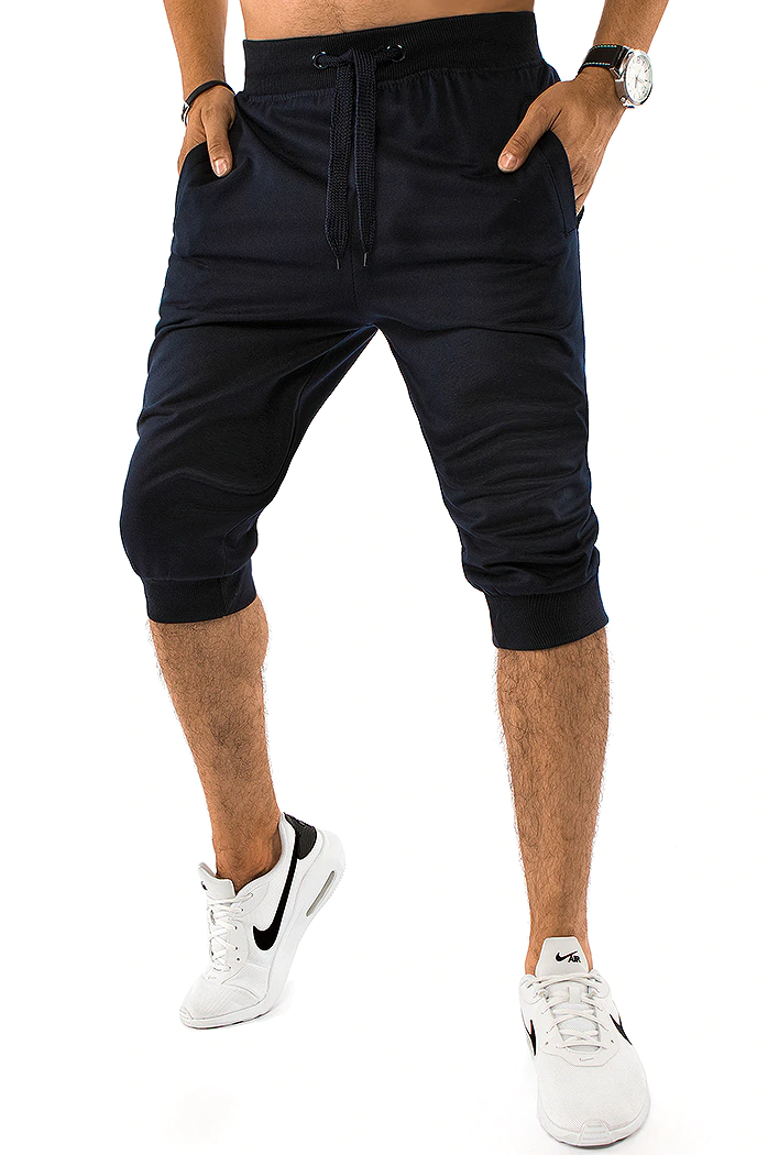 Férfi baggy rövid szabadidőnadrág gránátkék színben Dstreet SX1536