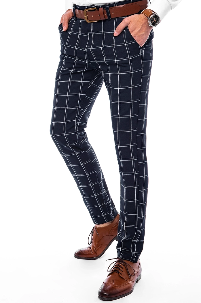 Férfi tengerészkék chinos nadrág Dstreet UX3690