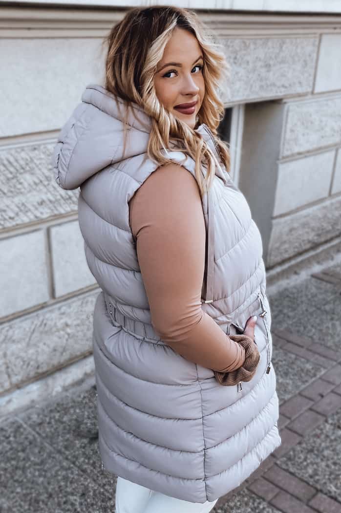 Női mellény KERIS lila színben Dstreet TY2924