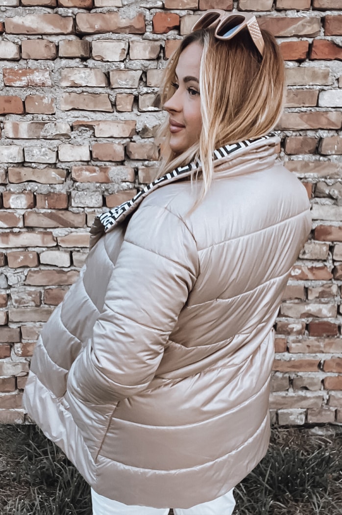 Női kabát/dzseki VETIS camel színben Dstreet TY2977