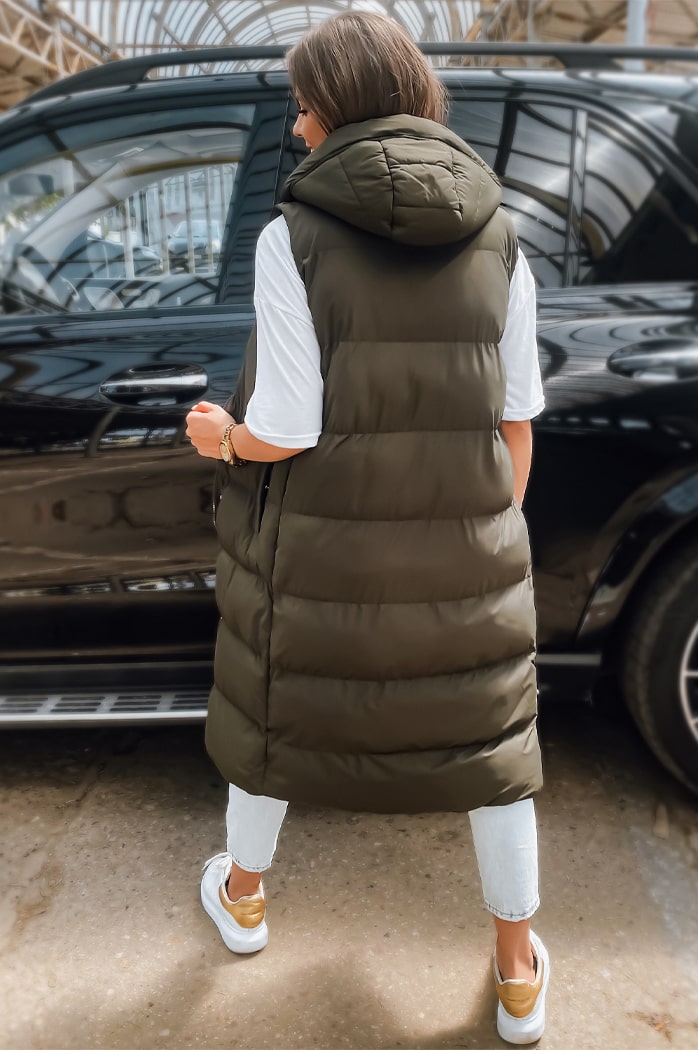 Női steppelt mellény ELLA Szín Zöld DSTREET TY3032