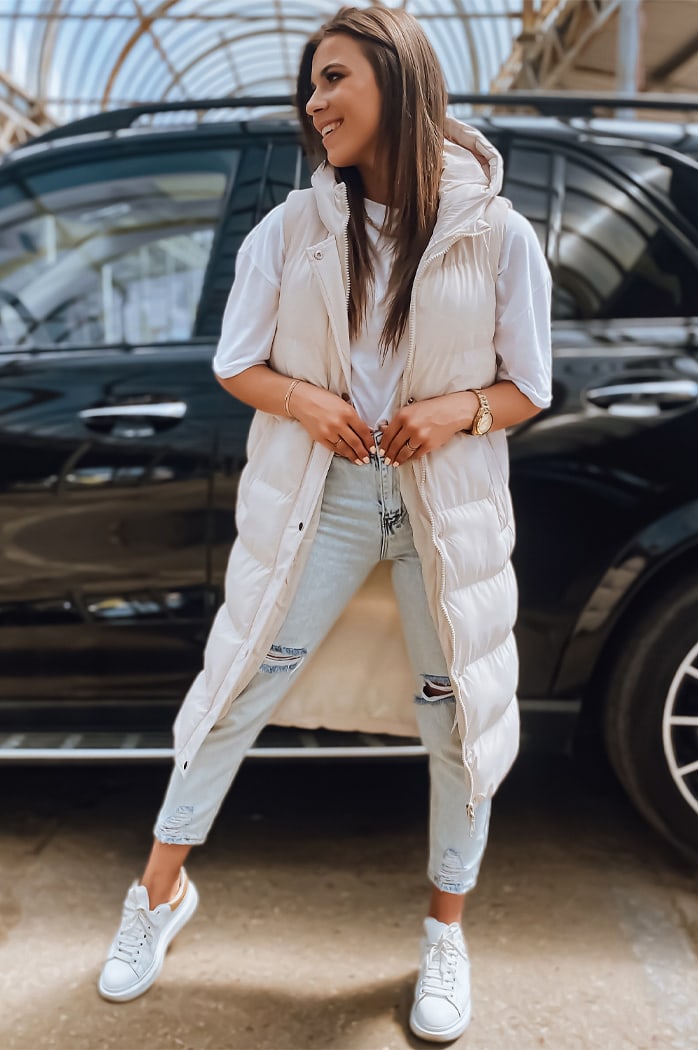 Női steppelt mellény ELLA Szín Bézs DSTREET TY3033