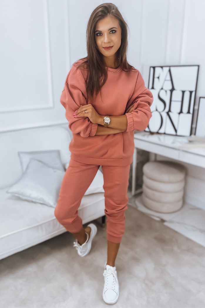 Női melegítő szett ARIELLA PREMIUM lazac színben Dstreet AY0725