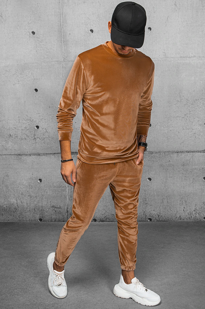Férfi szabadidő pulóver Szín Camel DSTREET BX5530