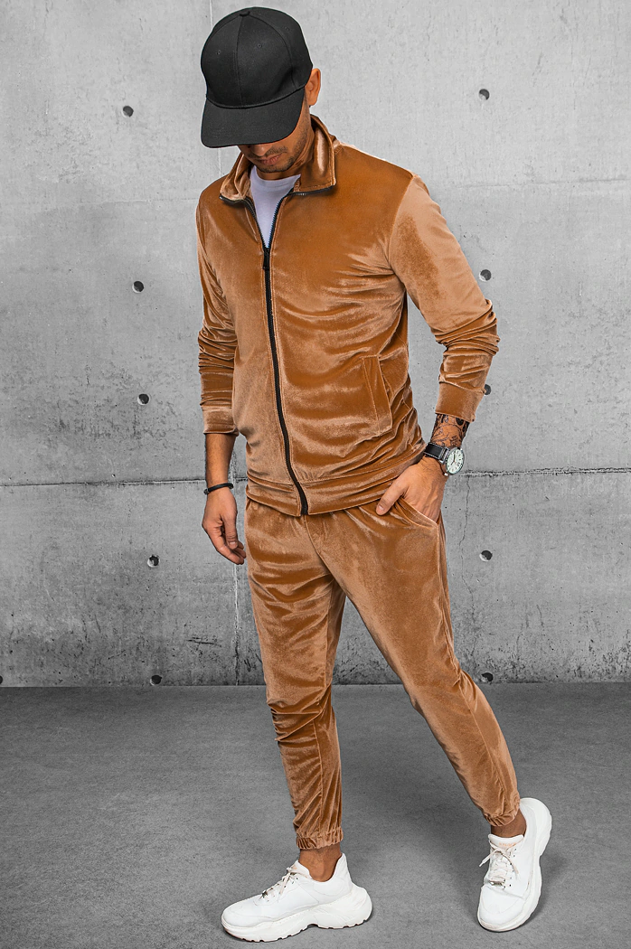 Férfi szabadidő pulóver Szín Camel DSTREET BX5539