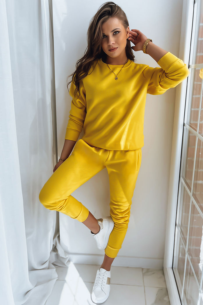 Női nem kapucnis pulóver FASHION II Szín Sárga DSTREET by0780z