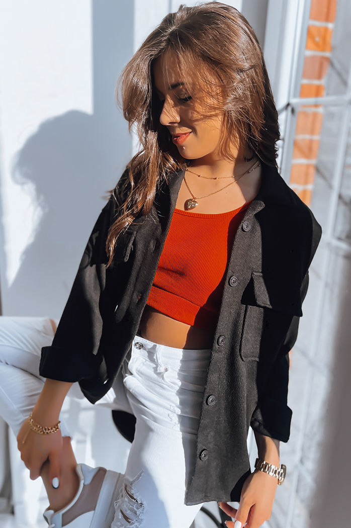 Női ing kabát SUNSET Szín Fekete DSTREET TY3509