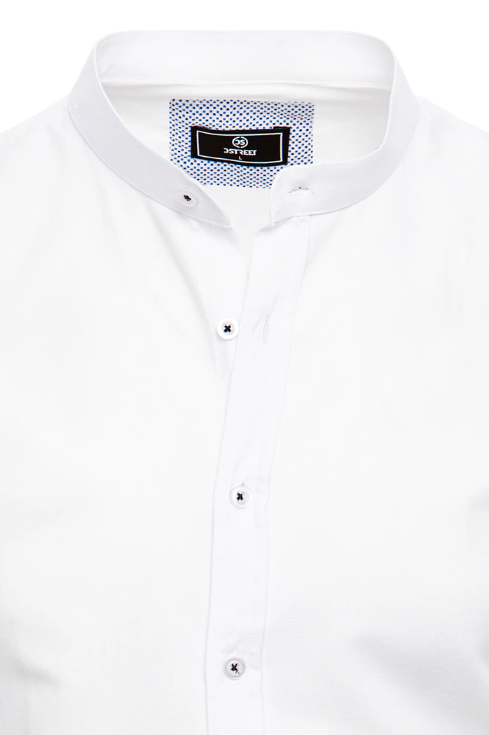 Férfi rövid ujjú ing Szín Fehér DSTREET KX0998