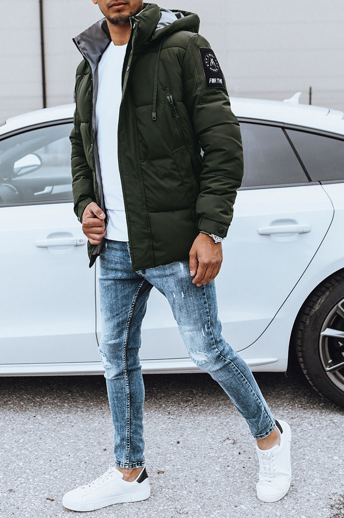 Férfi téli dzseki Szín Zöld DSTREET TX4459