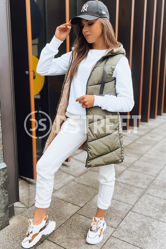 Női zöld fordítható mellény ONADE Dstreet TY3724 TY3724