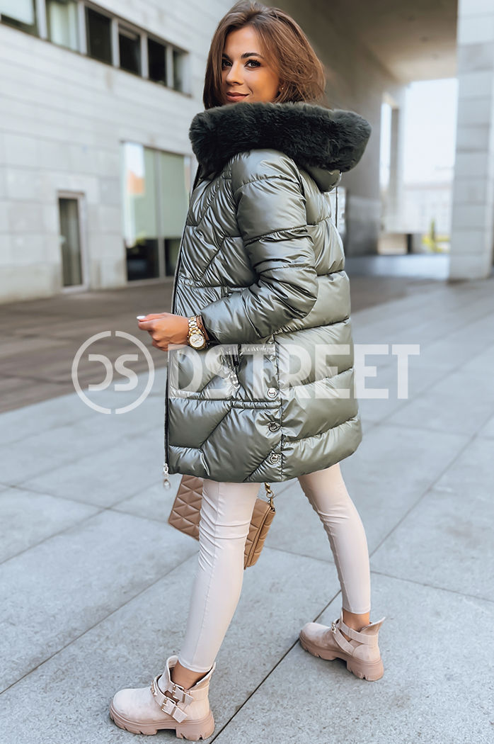 Női téli dzseki AUTUMN GLOW Szín Zöld DSTREET TY3728