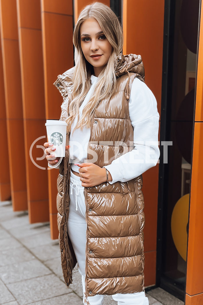 Női steppelt mellény GANTINI Szín Camel DSTREET TY3741