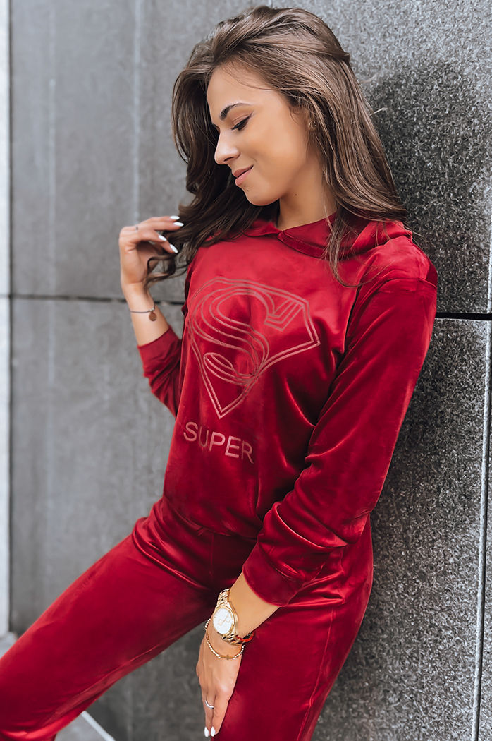 Női bársonyos szett Vogue Velour Szín Bordó DSTREET AY0875