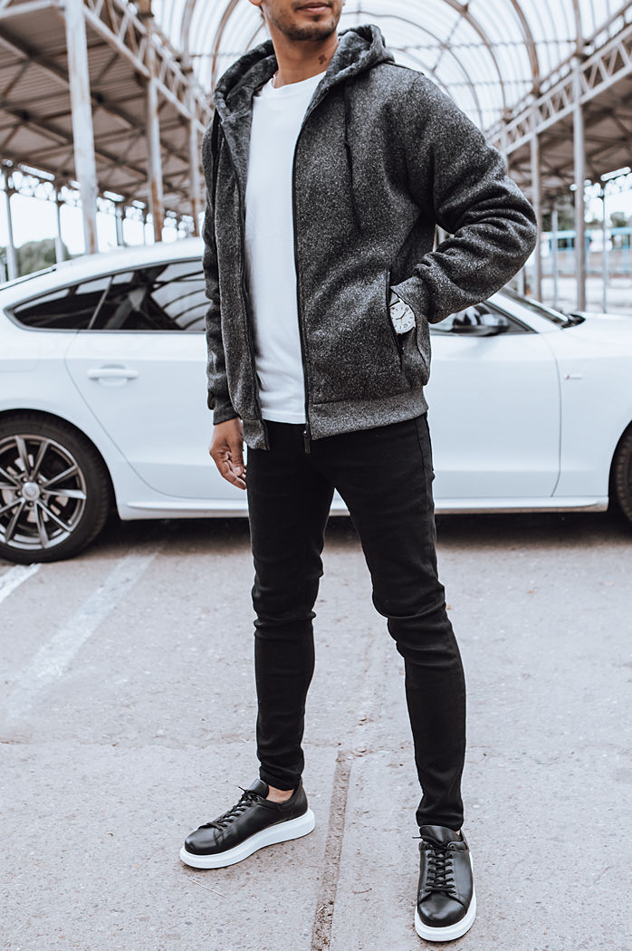 Férfi ifjúsági pulóver Szín Sötétszürke DSTREET BX5598