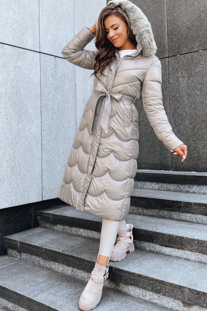 Női téli kabát SCARLET Szín Bézs DSTREET TY3806