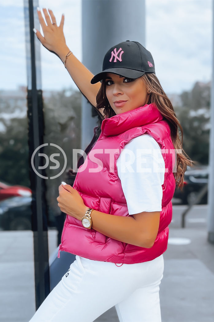 Női steppelt mellény RASBERRY BUSH Szín Rózsaszín DSTREET TY3808