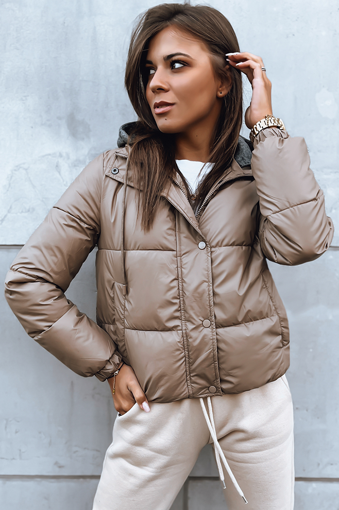 Női steppelt dzseki KHALEESI Szín Camel DSTREET TY3878