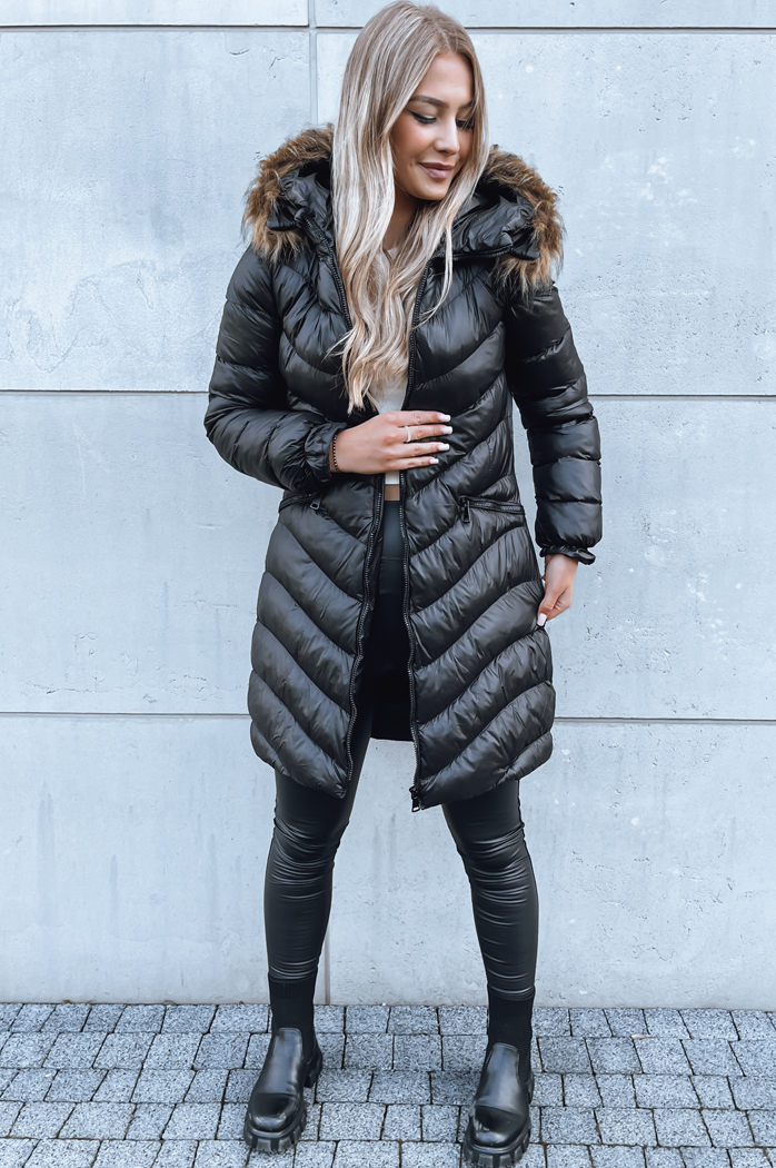 Női téli dzseki GLAMOUR FUSION Szín Fekete DSTREET TY3890