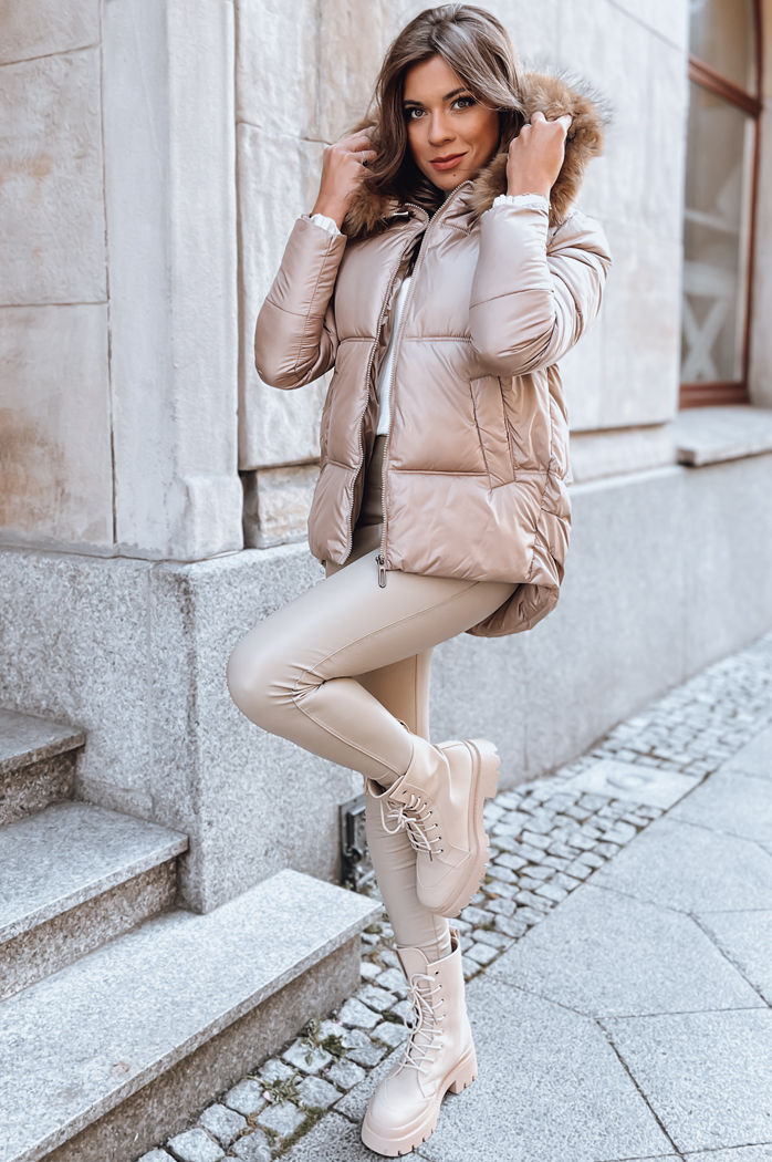 Női téli dzseki SPARKLE Szín Camel DSTREET TY3948