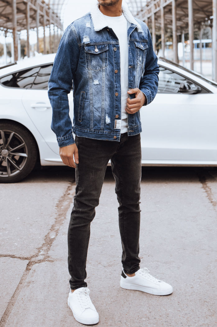 Férfi farmerdzseki Szín Kék DSTREET TX4580