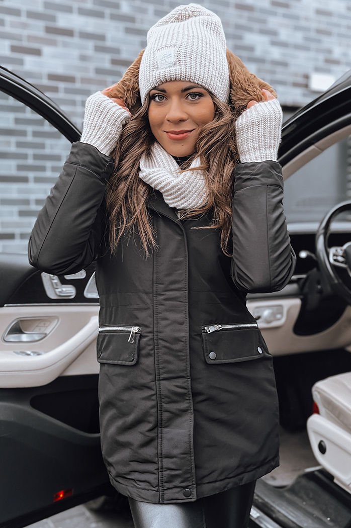 Női parka SNOWFALL Szín Fekete DSTREET TY4087