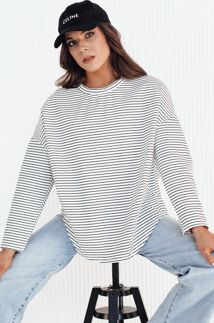 Női oversize pulóver PEILLE fehér Dstreet RY2364