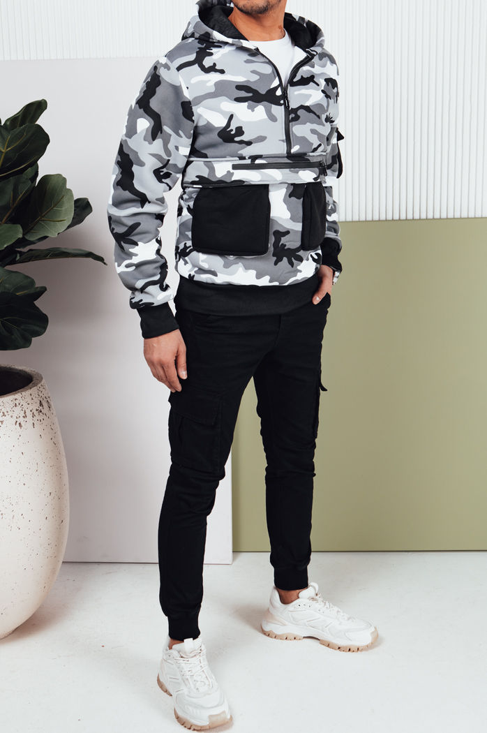 Férfi kapucnis pulóver Szín Camo DSTREET BX5655