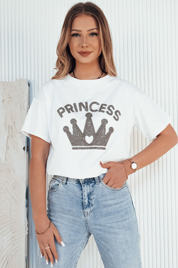Női póló PRINCY fehér Dstreet RY2390