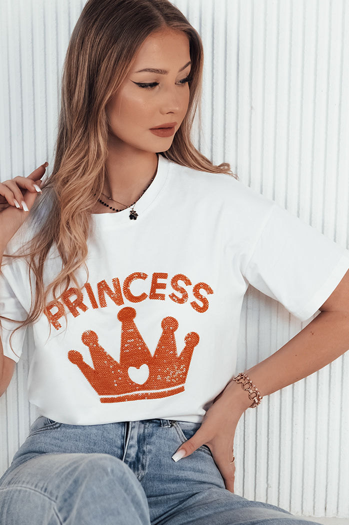 Női póló PRINCY fehér Dstreet RY2392