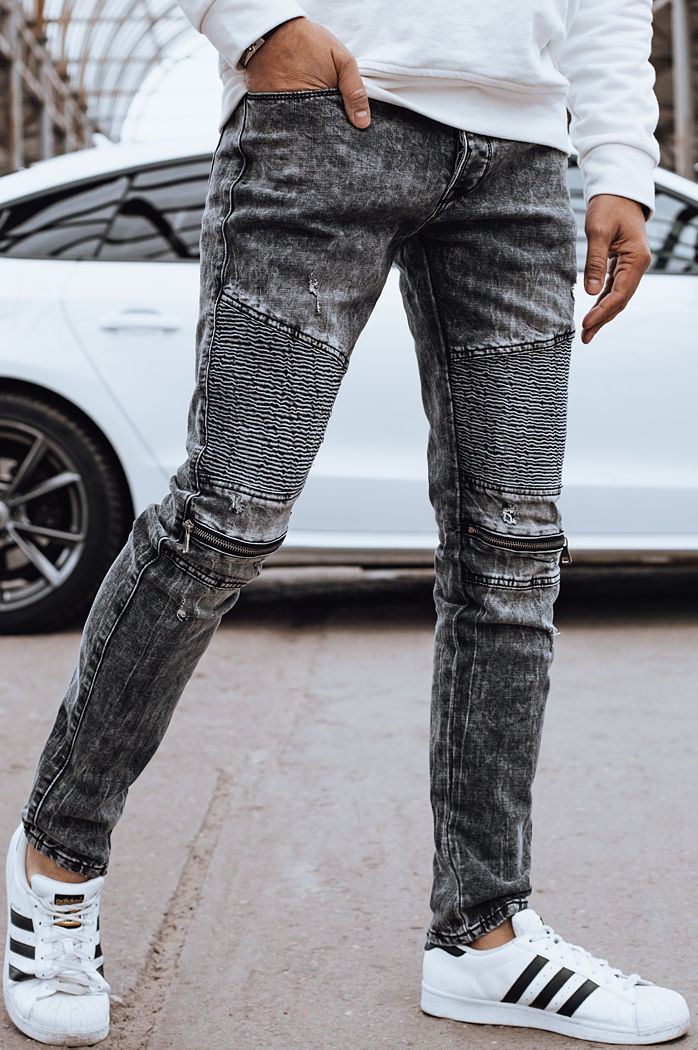 Spodnie męskie jeansowe czarne Dstreet UX4246