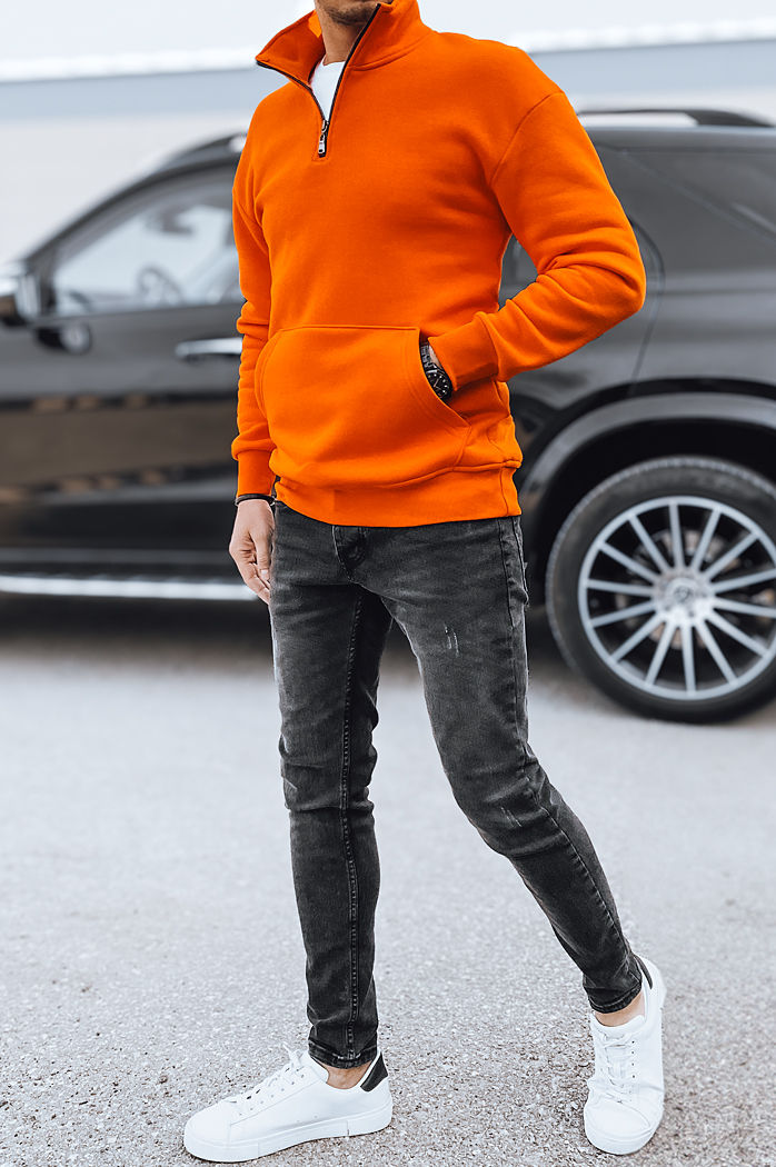 Férfi galléros pulóver Szín Narancssárga DSTREET BX5669